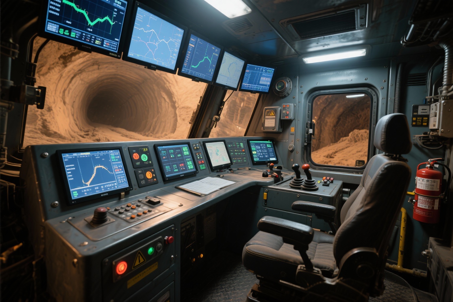 LCD Displays for Underground Mining